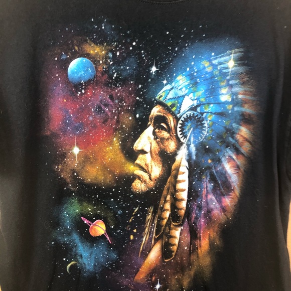 Fruit of the Loom Other - Indian star dust space colorful unisex Tee L